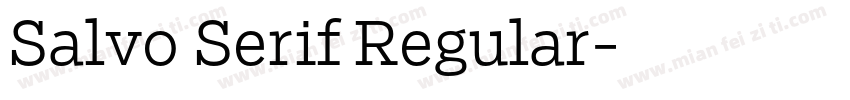 Salvo Serif Regular字体转换
